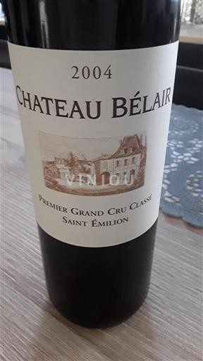 Bordeaux Saint-Émilion Premier Grand Cru Classé Château Bélair 2004