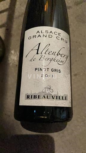 Alsasko Nespecifikováno Grand Cru Cave de Ribeauvillé Altenberg de Bergheim 2011