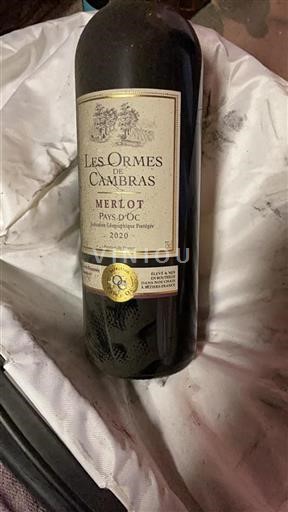 Languedoc et Roussillon Pays d'oc Les Ormes de Cambras 2020