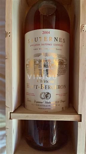 Bordeaux Sauternes Château Haut-Bergeron 2004