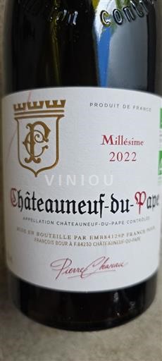 Vallée du Rhône Châteauneuf-du-pape Pierre Chanau 2022