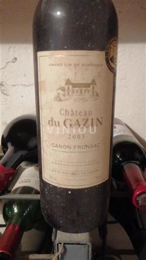 Bordeaux Canon-Fronsac Château Gazin 2003