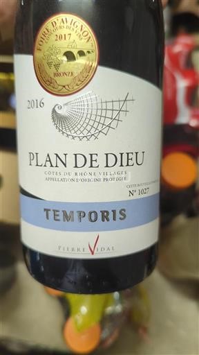 Údolí Rhôny Côtes-du-Rhône-villages Pierre Vidal Temporis 2016