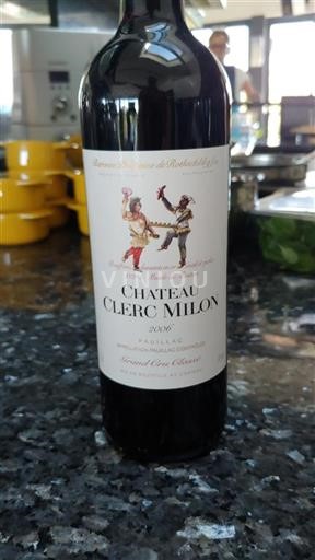 Bordeaux Pauillac Grand Cru Classé Château Clerc Milon 2006