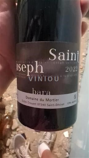 Údolí Rhôny Saint-Joseph Domaine Mortier bara 2022