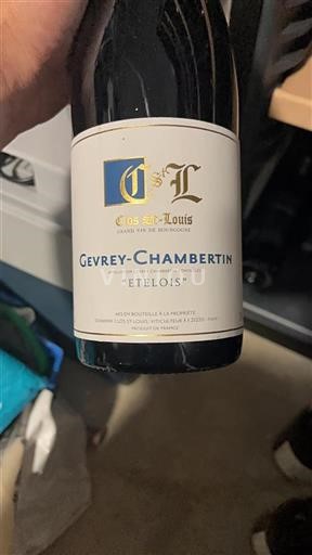 Bourgogne Gevrey-chambertin Premier Cru Clos St-Louis Etelois 2018