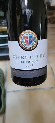 Burgundy Givry Premier Cru Domaine Vincent Lumpp Le Vigron 2019