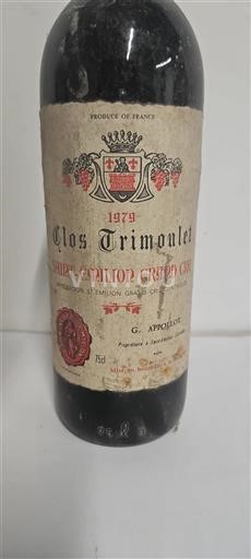 Bordeaux Saint-Émilion Grand Cru Clos Trimoulet 1979