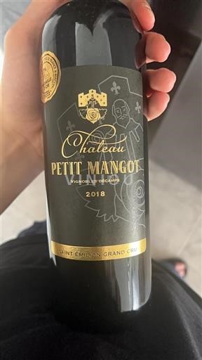 Bordeaux Saint-Émilion Grand Cru Château Petit Mangot 2018