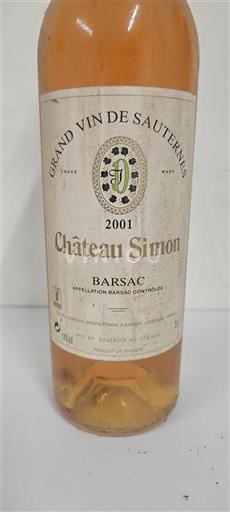 Bordeaux Barsac Château Simon 2001