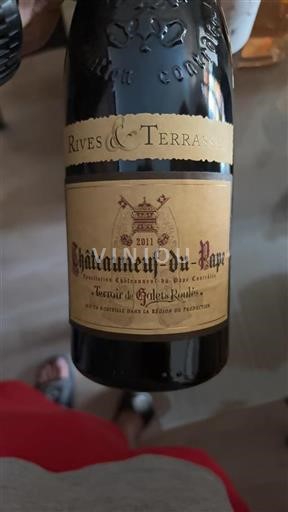 Vallée du Rhône Châteauneuf-du-pape Rives & Terrasses Terroir de Galets Roulés 2011