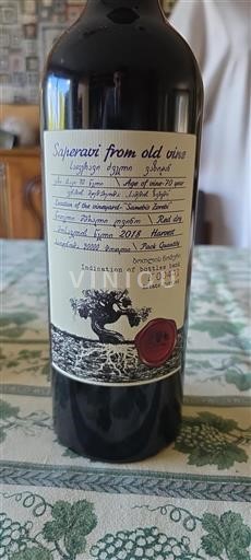 Kakheti Telavi Saperavi from old vine 2018