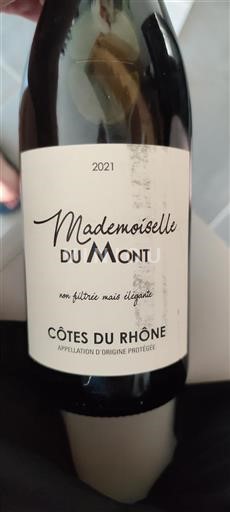 Rhônevallei Côtes-du-rhône Mademoiselle du Mont 2021