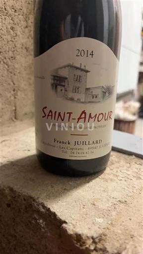 Vin Rouge sec Domaine Franck Juillard 2014 France Beaujolais Saint-Amour AOC