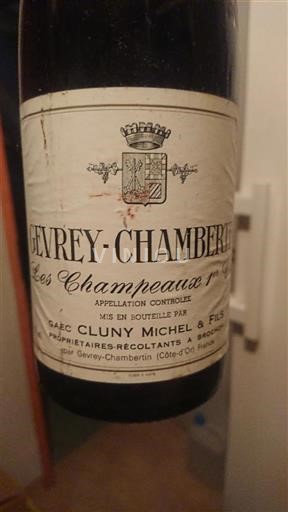 Bourgogne Gevrey-chambertin Premier Cru Cluny Michel & Fils Les Champeaux 1990
