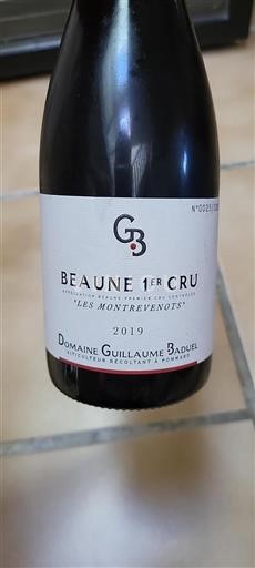 Bourgogne Ospecificerad Premier Cru Domaine Guillaume Baduel Les Montrevenots 2019