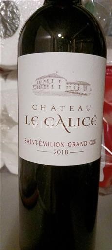 Bordeaux Saint-Émilion Grand Cru Grand Cru Château Le Calice 2018