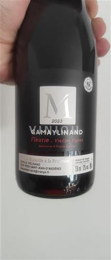 Beaujolais Fleurie Famille Mélinand Gamaylinand Vieilles Vignes 2023