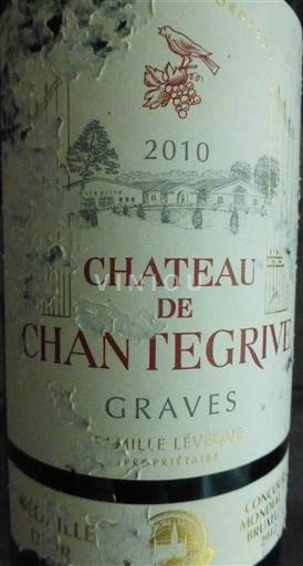 Bordeaux Graves Château Chantegrive 2010