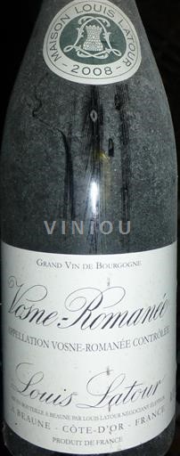 Bourgogne Vosne-romanée Vosne-Romanée 2008