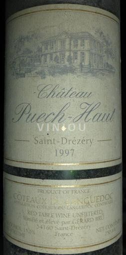 Linguadoca Coteaux del Languedoc Château Puech-Haut Saint Drézéry Saint Drézéry 1997