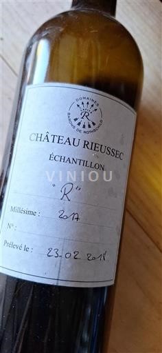 Bordeaux Sauternes Premier Cru Château Rieussec R 2017