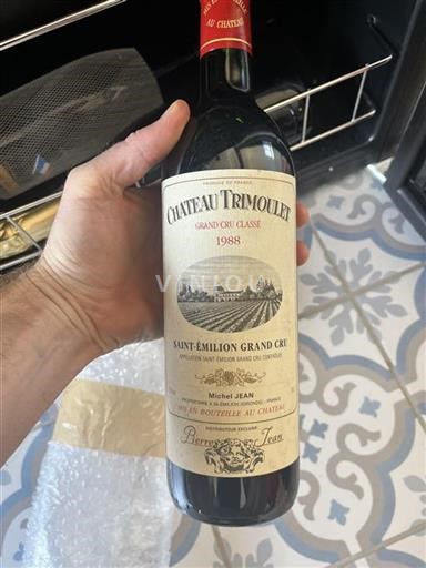 Bordeaux Saint-Émilion Grand Cru Grand Cru Château Trimoulet 1988