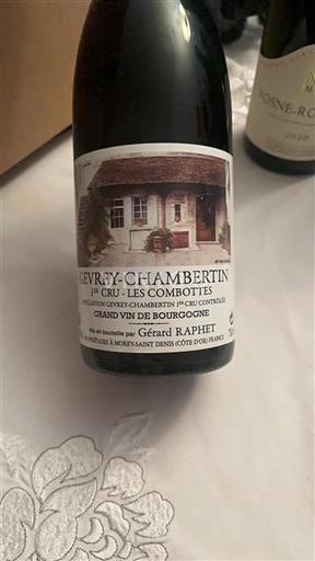 Burgundsko Gevrey-Chambertin Premier Cru Gérard Raphet Les Combottes 2011