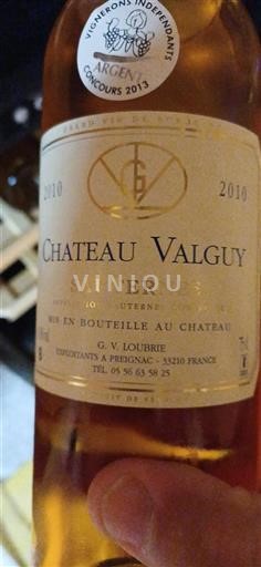 Bordeaux Sauternes Château Valguy 2010