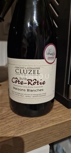 Rhônen laakso Côte-rôtie Vincent & Alexandre Cluzel Maisons Blanches 2018