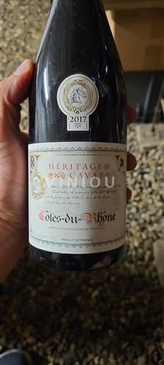 Rhône Valley Côtes du Rhône Héritage des Cavares 2017