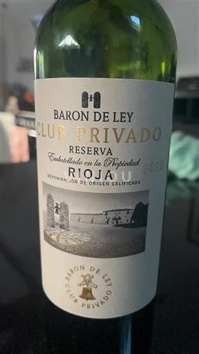 Rioja Baron de Ley Club Privado Reserva 2020