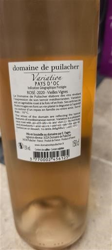 Linguadoca e Rossiglione Paese d'Oc Domaine Puilacher Variation 2020