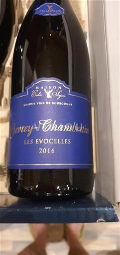 Bourgogne Gevrey-chambertin Premier Cru Maison Collin Seguin Les Evocelles 2016