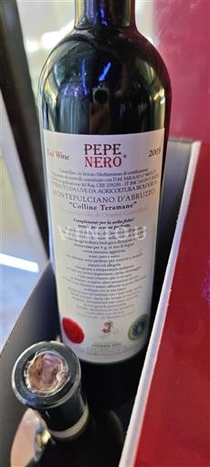 Abruzzo Montepulciano d'Abruzzo Pepe Nero 2003