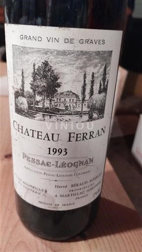 Bordeaux Pessac-Léognan Château Ferran 1993