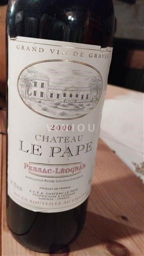Bordeaux Pessac-Léognan Château Le Pape 2000