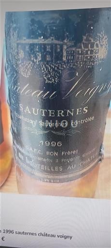Bordeaux Sauternes Château Voigny 1996