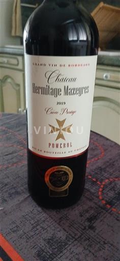 Bordeaux Pomerol Château Hermitage Mazeyres Prestige 2019