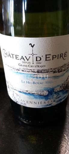 Valle del Loira Savennières Château Épiré Le Hu-Boyau Sin añada