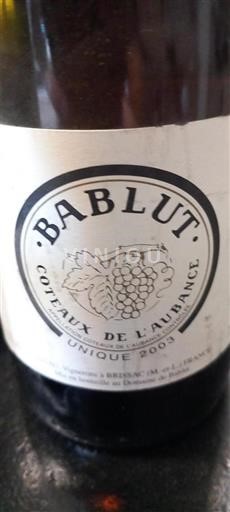 Vallée de la Loire Coteaux-de-l'aubance Babut Unique 2003