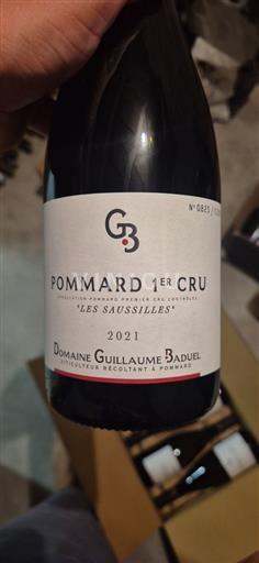 Bourgogne Pommard Premier Cru Domaine Guillaume Baduel Les Saussilles 2021
