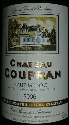 Bordeaux Haut-Médoc Château Coufran 2006