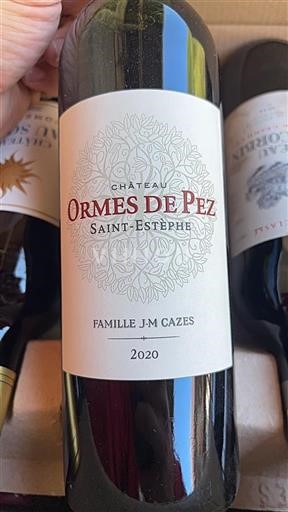 Bordeaux Saint-Estèphe Ormes de Pez 2020
