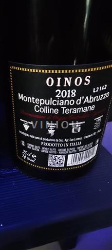Abruzzerne Montepulciano d'Abruzzo Colline Teramane Oinos 2018