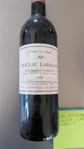 Bordeaux Saint-Émilion Grand Cru Grand Cru Classé Château Larmande 1987