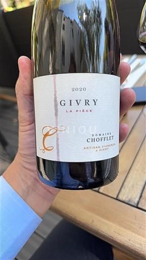Burgundy Givry Domaine Chofflet La Pièce 2020