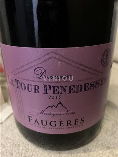 Languedoc Faugères Domaine La Tour Penedesses Montagne Noire 2013