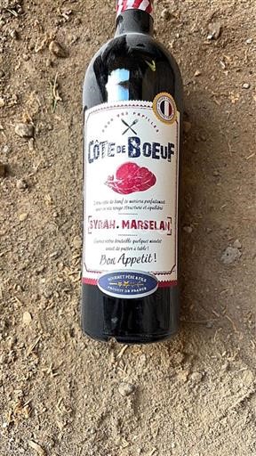 Vin Rouge sec Syrah Marselan Côte de bœuf Non millésimé France Languedoc et Roussillon Pays d'oc