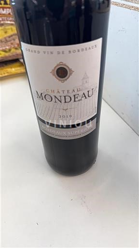 Bordeaux Bordeaux supérieur Château Mondeau 2019